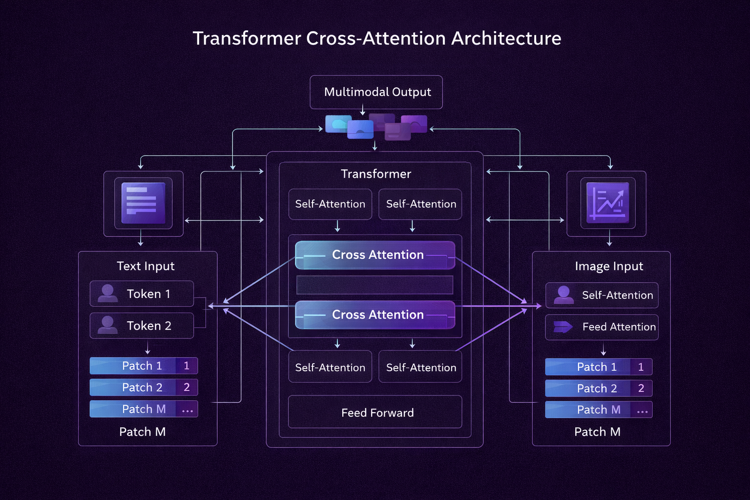 Transformer Cross-Attention Architecture Diagram